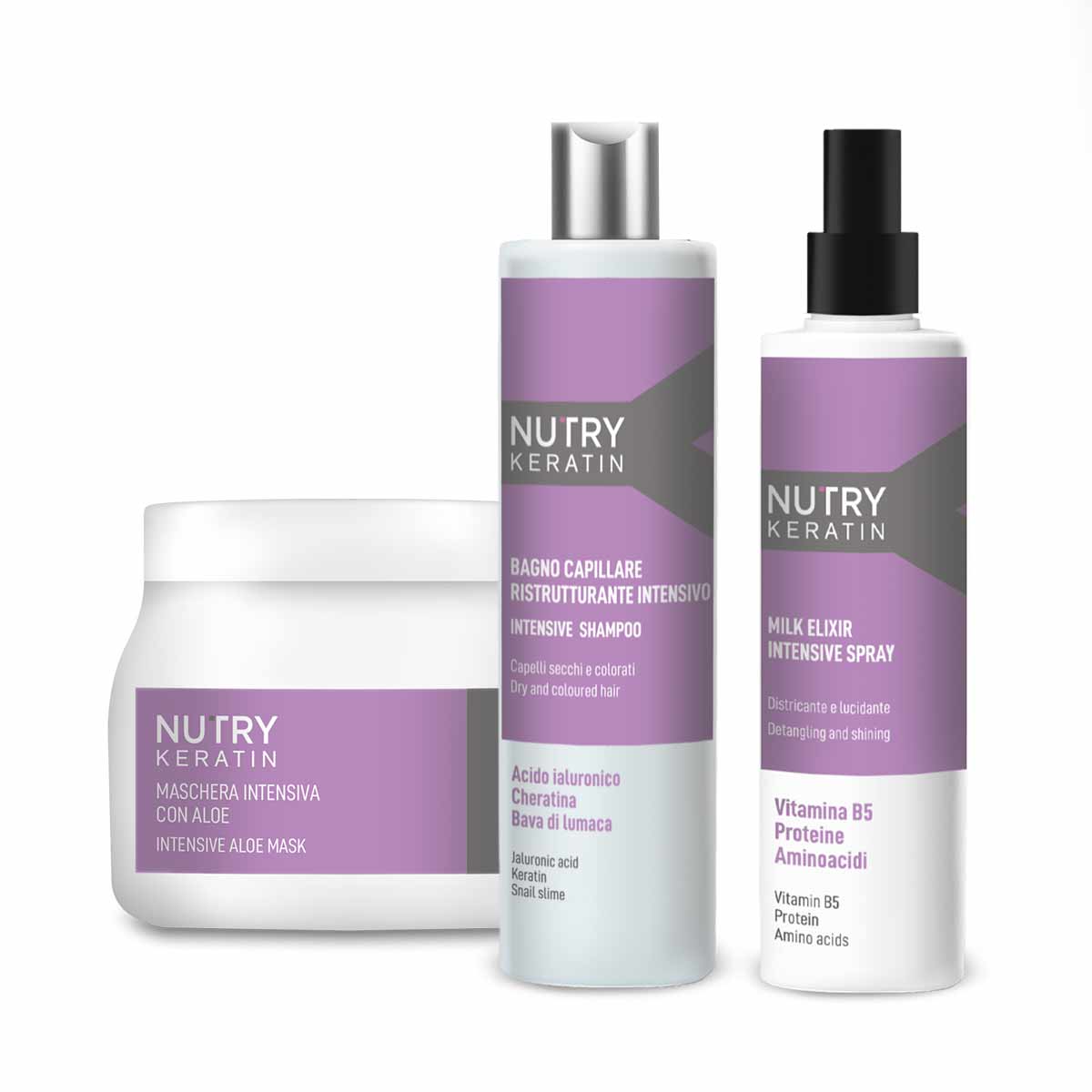 Zestaw Nutry Keratin - Odbuduj puszące suche włosy